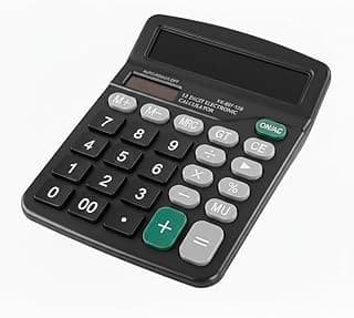 Calculadora Grande 12 Dígitos de Mesa Preta