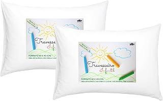 Kit 2 Travesseiros TRP Imports Select Kids Até 10 Anos Antialergico Lavável em Maquina