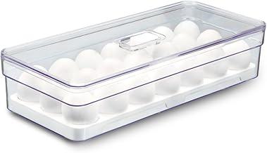 Organizador de Ovos para Geladeira Armario Cozinha Acrilico Com Cavidades (Unidade, 21 Cavidades)