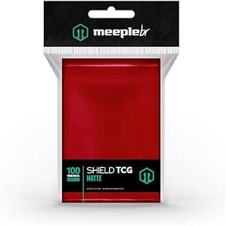 MeepleBR, Shield TCG Matte - Vermelho, Plástico para Proteção de Cartas com 14.92% de desconto por R$ 47,56 na amazon