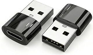 Kit 2 Adaptador USB Tipo-C para USB Tipo-A Cores Sortidas Carregamento Rápido Compatível iPhone Android Power Bank Carros e OTG Premium Tansferência Dados