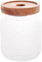 LYOR - Pote de Vidro Martelado com Tampa de Acacia Petra 500ml