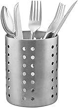 Porta Talheres De Aço Inoxidável Escorredor Redondo Uso Doméstico Para Cozinha Casa Escritório