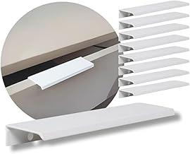 Kit 10 Puxadores 140mm com Parafusos - Puxador New Shop Móveis Acessórios (Branco)