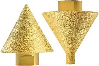 Broca Diamantada Cônica Chanfrada M10 para Esmilhadeira, 50mm de Diâmetro, para Porcelanato, Granito e Mármore