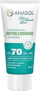 Anasol Protetor Solar Facial Antioleosidade Antiacne Todo Santo Dia FPS70 40g com 19.65% de desconto por R$ 41,70 na amazon