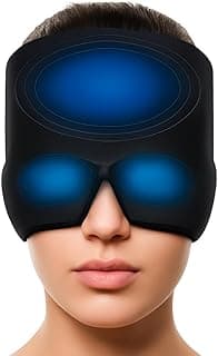 Touca Térmica em Gel 180° Rosa e Preta – Alívio Imediato de Enxaqueca, Dor de Cabeça e Estresse | Compressão Quente/Frio Reutilizável e Confortável – UrbanSkullShop (Preto)