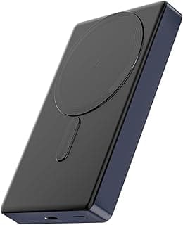 Basike Power Bank, 10000mAh Carregador Ultrafino e Portátil Universal por Indução, PD20W Carregamento Rápido, Compatível com MagSafe, 1 Saída USB C (Azul Escuro, 10000mAh)