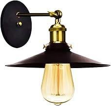 Arandela Industrial Vintage Nordic Loft Preto com Dourado