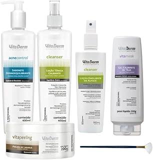 Kit Limpeza De Pele Vita Derm Profissional Com Pincel
