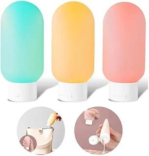 Kit 6 UNIDADES com Frascos de Viagem para Shampoo, Creme, Sabonete, alcool gel 60ml- QH Shopp