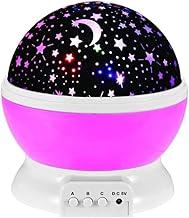 Luminária Abajur Projetor Estrela 360º Projeção de Galáxia e Céu Estrelado para Decoração e Ambiente Relaxante (Rosa)