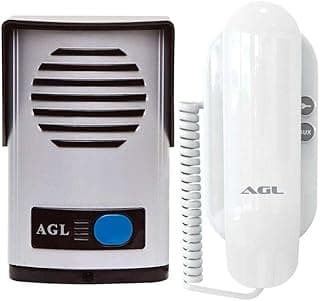 Kit Interfone Porteiro Eletrônico AGL P10 S - Alimentação Externa com 27.41% de desconto por R$ 123,40 na amazon