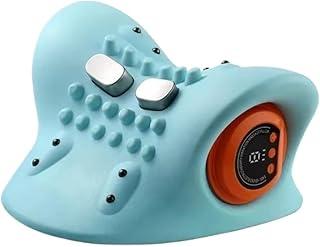 Massageador Cervical Elétrico Pescoço Tração Pulso Aquecimento Alívio Quiropraxia Cabeça