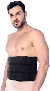 Cinta Faixa Abdominal Ortopédica Pós Cirurgica Lipo Hérnia Bariatrica Compressão (Preto, G/GG)