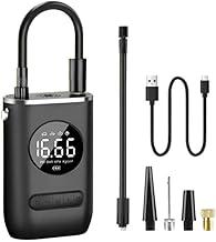 Calibrador Compressor Bomba De Ar Portátil Digital Mini Com Lanterna LED para Encher Pneus de Carro, Moto, Bike, Bicicleta, Bola e Piscina Inflável