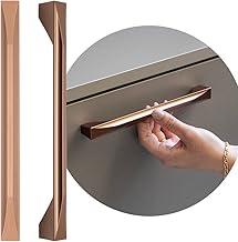 6 Peças Puxador Alça Quadrado P/Armário Gaveta Brill 192mm (Cobre Fosco)