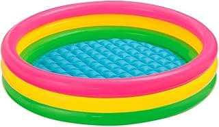 Piscina Por Do Sol, Intex, Rosa/Amarelo/Verde, 131 L com 31.42% de desconto por R$ 48,00 na amazon