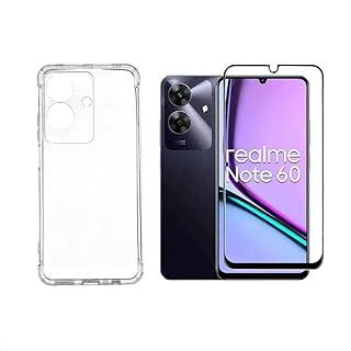 Capa Capinha Case Anti Impacto Choque Shock + Pelicula Protetora de Tela Vidro 3d Compatível com Realme Note 60