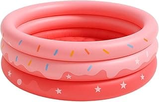 Piscina Infantil Inflável Gigante Donuts 220L Boia Crianças Diversão (Rosa) com 28.85% de desconto por R$ 85,31 na amazon