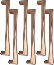 6 X Puxador Guarda Roupas Moderno Armario Gaveta Gliss 192mm (Cobre Fosco)