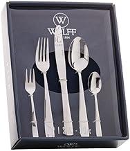 WOLFF Faqueiro de Aço Inox Pisa 30 Peças - Mesa Posta - Itens Para Casa - Utensílios de Cozinha - Enxoval - Casamento - Decoração