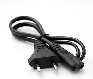 Cabo de Força Energia Bipolar 2 Pinos 1,5m Bivolt Universal Compatível com PC Monitor, TV, Impressora, Notebook Fonte de Alimentação Computador Estabilizador Equip Eletrônicos e Periféricos PS3 PS4