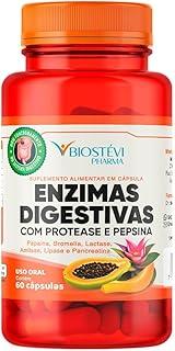 Enzimas Digestivas com Protease e Pepsina - 60 Cápsulas