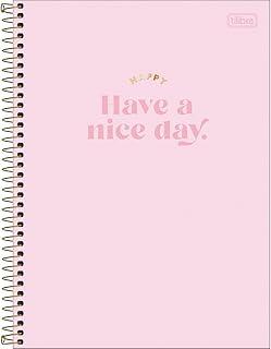 Caderno de 01 Matéria Capa Dura 2020 Happy 80 Folhas - Pacote com 4, Tilibra, 30.543-0, Multicolorido