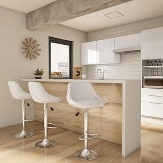 Banqueta Giratória Terracina Branca