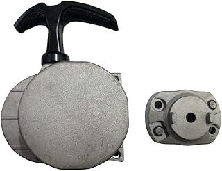 KXT Capa de partida manual de bicicleta motorizada, Prata, Liga, Compatível com Moto, Rosca (Twist-On)