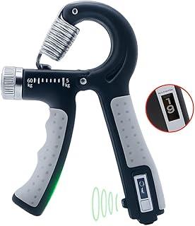 Hand Grip Ajustável 5–60 kg com Contador | Fortaleça Mãos, Dedos e Punhos – Design Ergonômico, Compacto e Preciso – Premium Loreal Shop