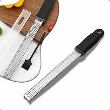 Ralador de queijo zester aço inox qualidade alimentar cabo ergonômico afiado raspas finas limão queijo prático culinária premium