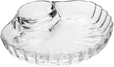 WOLFF - Petisqueira com Divisória para Molho Shell 21,5cm Vidro