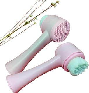 Escova Facial Silicone 2 em 1 Limpeza Profunda Esfoliante Massageador à Prova d’Água para Skin Care Limpeza de Poros e Remoção de Maquiagem com 10.02% de desconto por R$ 17,79 na amazon