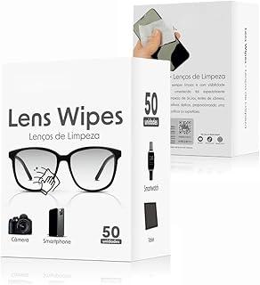 Lenço Umedecido 50un Limpa Tela Limpa Telas Lenços Umedecidos Limpa Óculos Limpa Lentes De Óculos Limpa Tela Notebook Lenço Desinfetante Lens Wipes Portátil