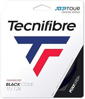 Tecnifibre Corda De Tênis Blackcode 1.24 Adulto Unissex, Preto, Tamanho Único