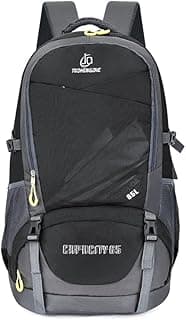 Mochila de Viagem Montanhismo 65L Grande，Respirável Antirrasgo com Proteção para Coluna para Trekking, Camping, Ciclismo, Esportes e Trilha