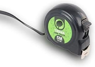 Trena 5m x 25mm de Plástico Preto com Trava Fita Métrica Larga e Durável