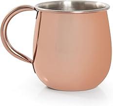 Gourmet Mix Caneca Moscow Mule Inox Rose Gold 550ml Caneca para Drinks Premium Coquetelaria & Bar