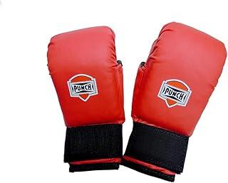 LUVA KARATE COM POLEGAR VERMELHA - Tam P/M