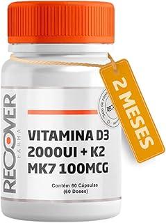 Vitamina D3 2.000ui + Vitamina K2 Mk-7-60 Cápsulas - Recover Farma