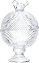 WOLFF - Potiche de Cristal com Pé Bird 8,5cm x 8,5cm x 13cm