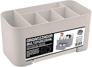 Organizador Multifuncional com Gaveta - Bege | PLAST LEO (Ref. 074-BG)