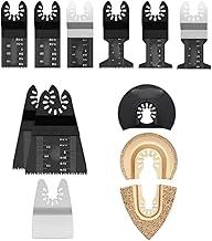 Conjunto de 12 Lâminas de Serra Oscilante Multifuncional com Corte Aberto, Compatível com Ferramentas Multiuso