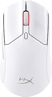 Mouse sem Fio Gamer HyperX Pulsefire Haste 2 – Ultraleve, 61 g, Wireless e Bluetooth 2,4GHz, até 26000 DPI, Sensor HyperX 26K, 100 Horas de Duração de Bateria, Branco (6N0A9AA)