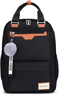 TOKSHOP Mochila Bolsa Feminina para Notebook de Até 15.6 Polegadas Viagem Escolar Faculdade