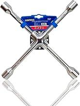 [FULLAMAZON] Chave De Roda Cruz 4 Bocas 14 Pol 17x19x21x23mm Cromada