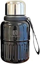 Garrafa Térmica 600ml SUS304 Aço Inoxidável Anti-Derramamento Mantém Mantém Calor 12 Horas E Frio Para Café Carro Viagem (Preto)