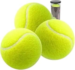 Bola de Tênis Verde, Resistente Com Tubo, Kit com 3 Peças, Ideal para seus Treinos- QH Shopp